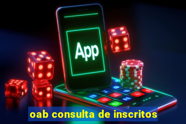 oab consulta de inscritos